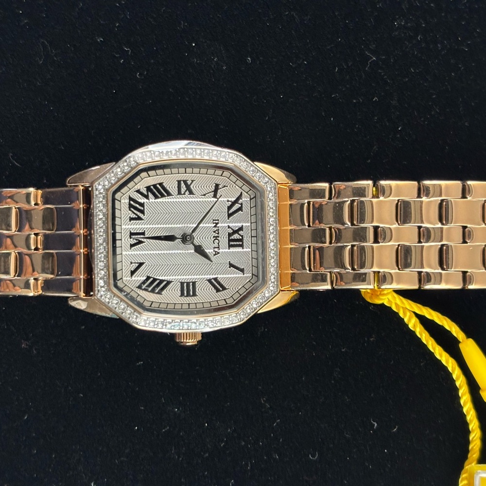 Invicta Rose Gold-Tone Ladies Stainless Steel Watch with Roman Numerals - Picture 4 of 5